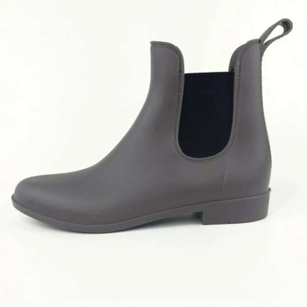 Capelli Chelsea Rain Boots Grey Waterproof Rubber Chelsea 9